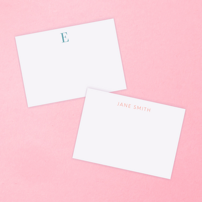 Simple Personalized Note Cards (Set of 15)