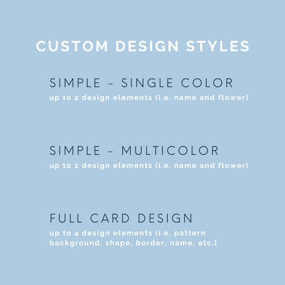 Custom Stationery Designs (Set of 15)