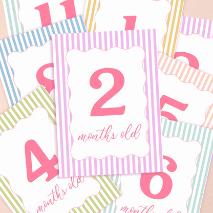 Baby's First Year - Milestone Cards