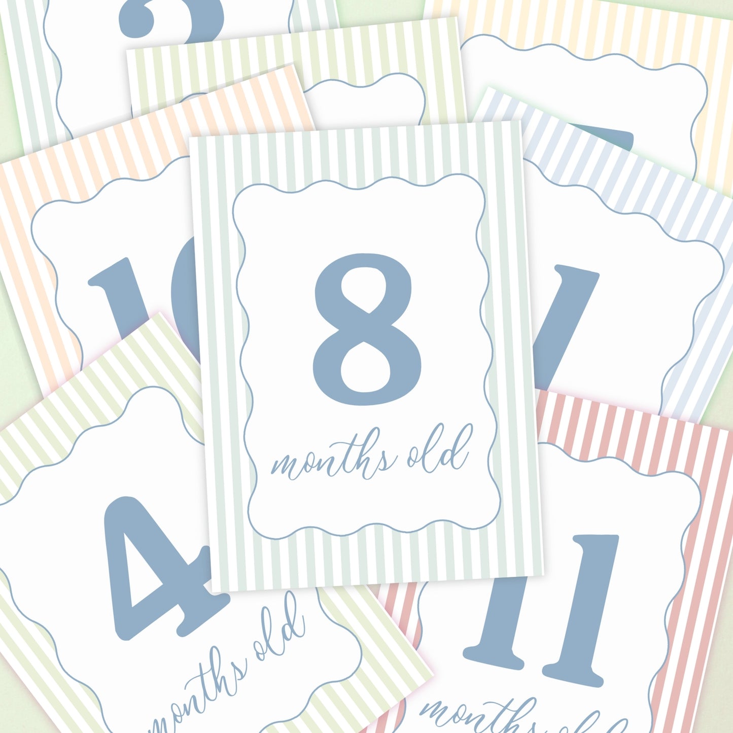 Baby's First Year - Milestone Cards