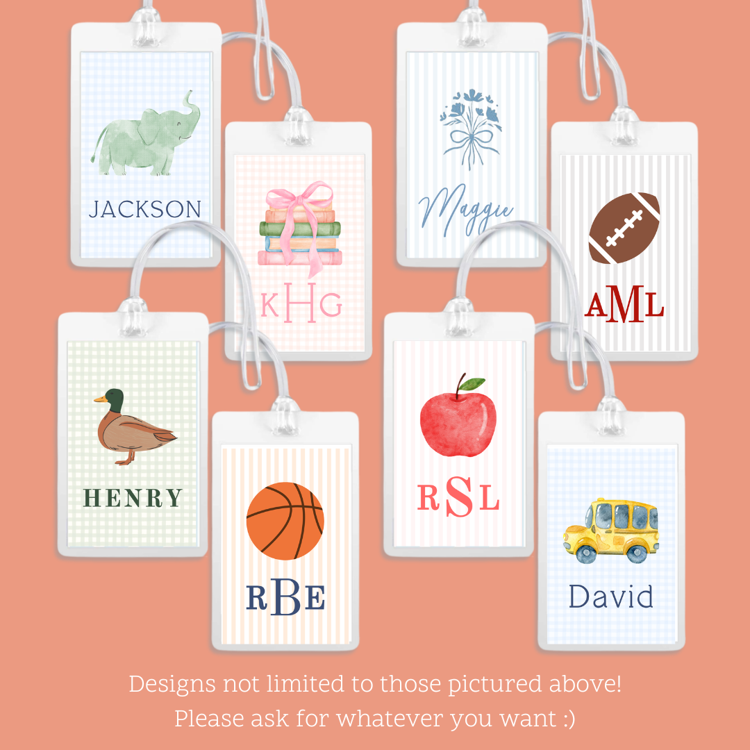 Laminated Bag Tag (2.5"x3.5")