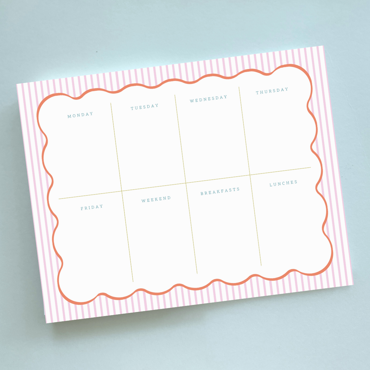 Meal Planner Notepad (8.5x11)