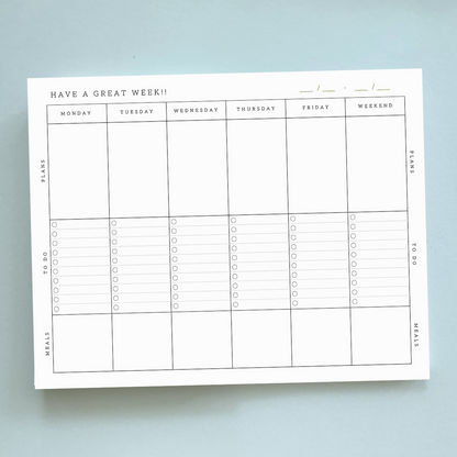 Great Week Notepad (8.5x11)