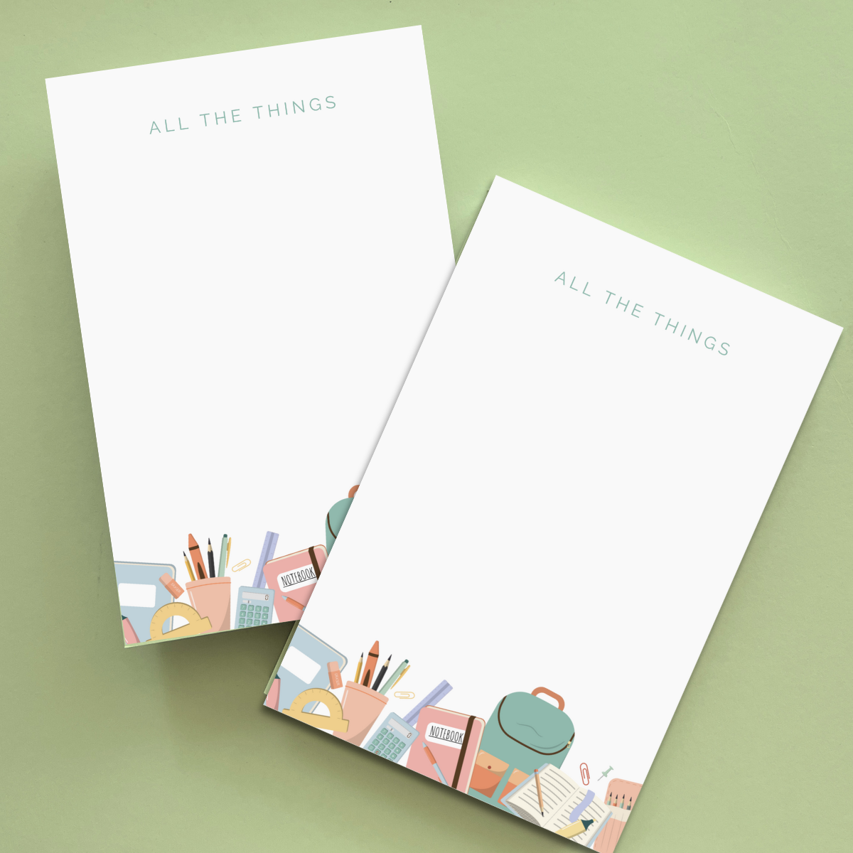 All the Things (Teacher's Version) Notepad (5.5x8.5)