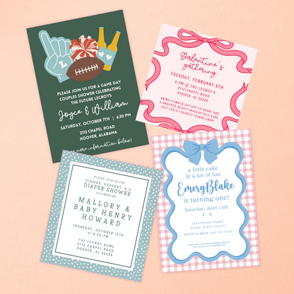 Custom Event Invitation Design (DIGITAL)